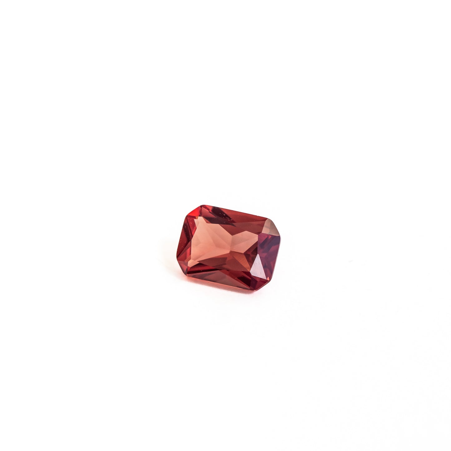 Nanosital #E-481 Padparadscha Octagon 12*10 mm, 8*6 mm