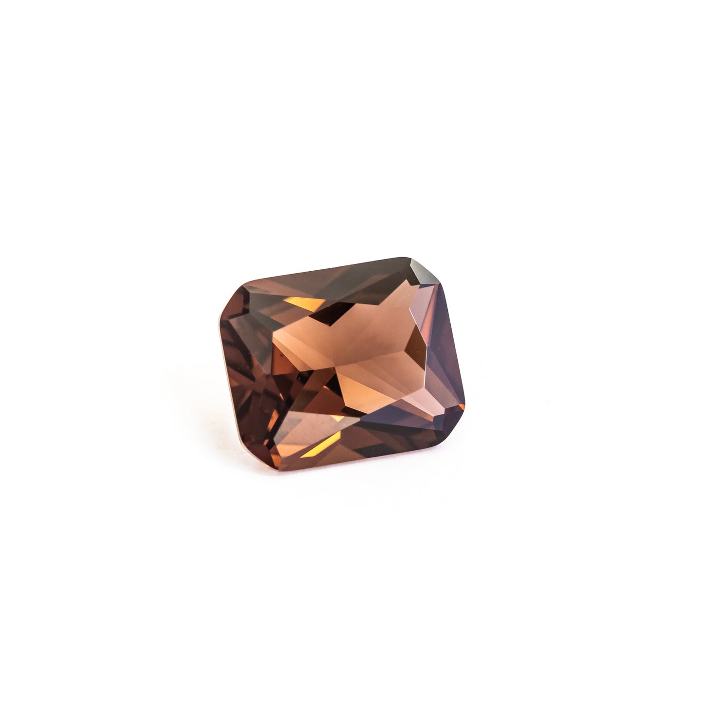 Nanosital #E-98 Brown Garnet Octagon 12*10 mm, 8*6 mm