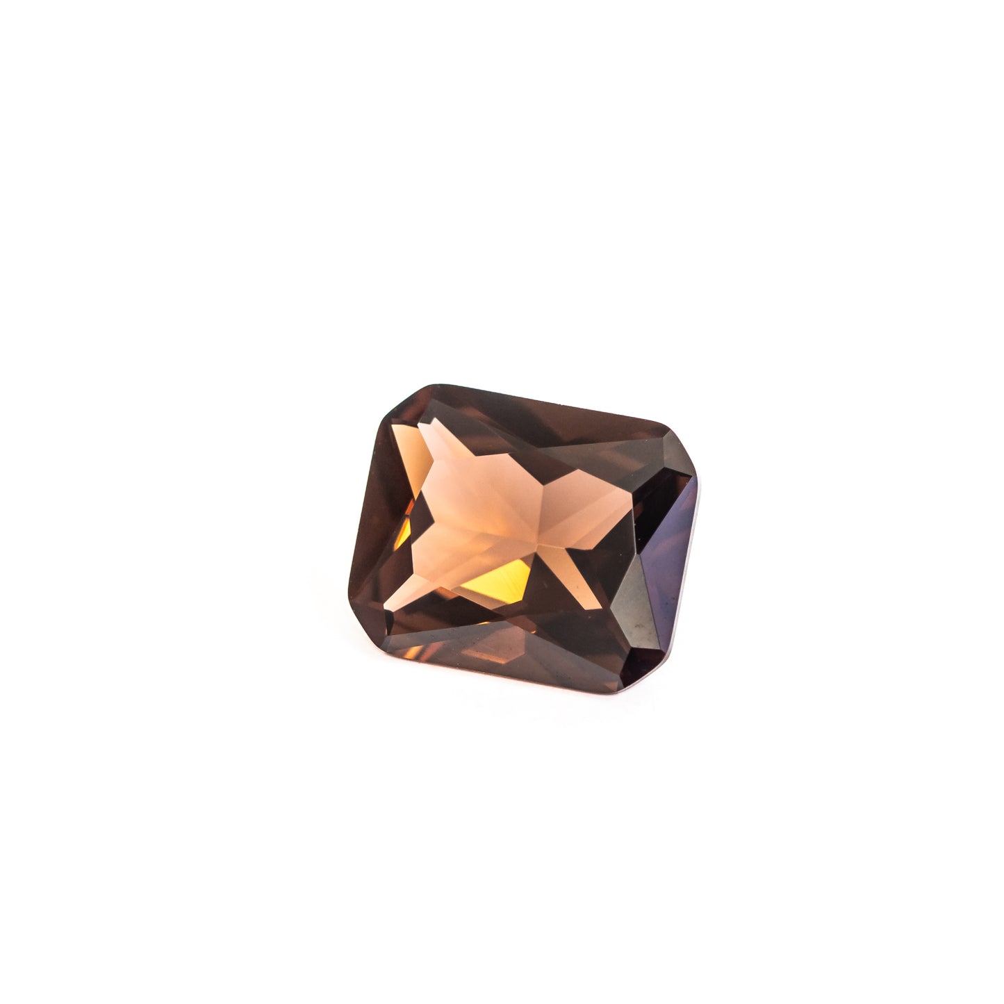 Nanosital #E-98 Brown Garnet Octagon 12*10 mm, 8*6 mm