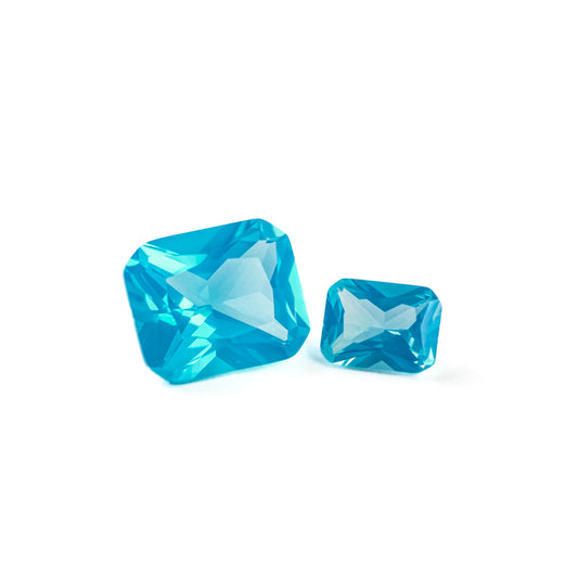 Nanosital #E-224/2 Chalcedony Neon Octagon 12*10 mm, 8*6 mm