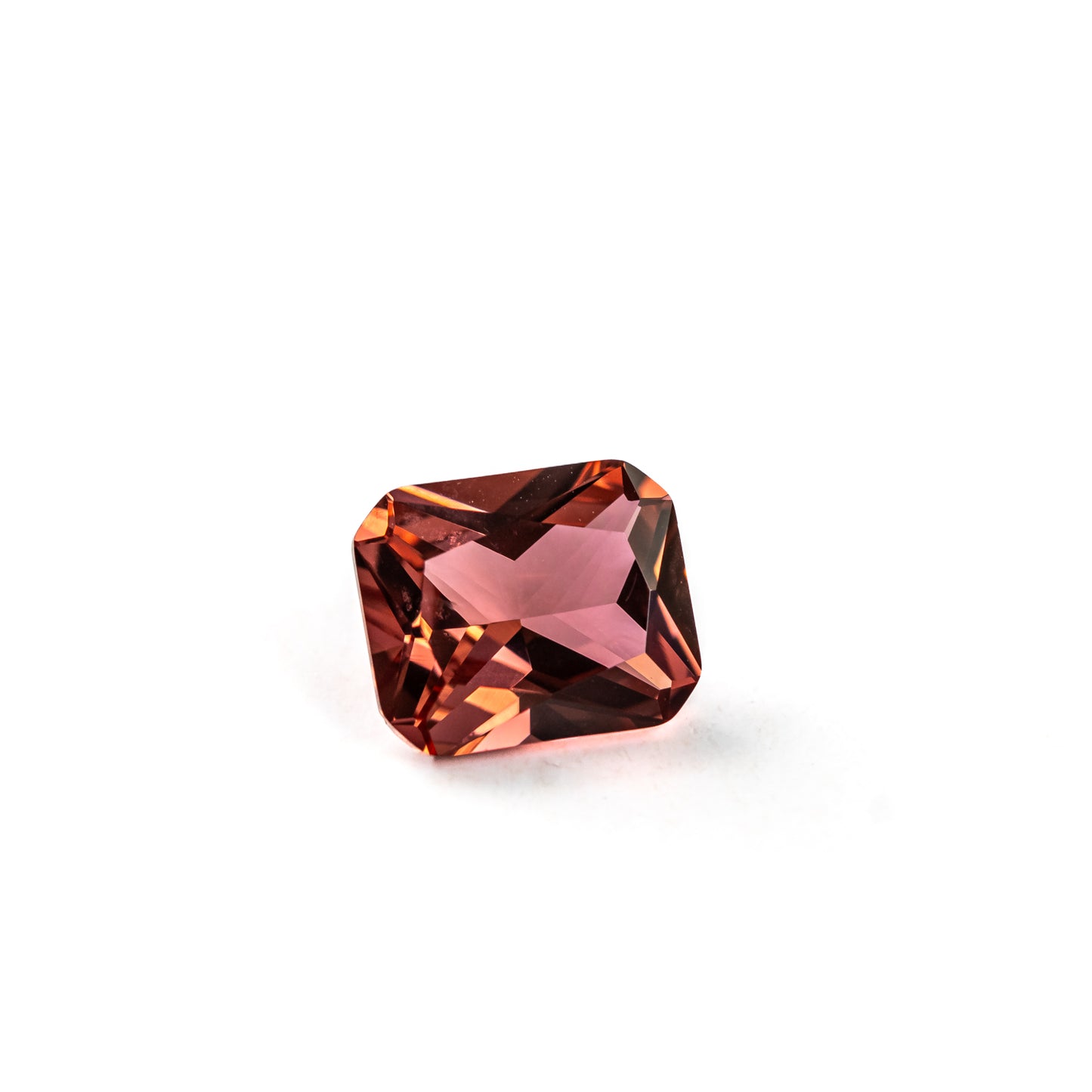 Nanosital #E-100 Rubellite Light Octagon 12*10 mm, 8*6 mm