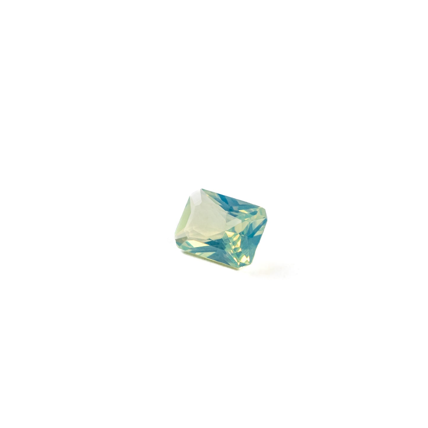 Nanosital #A-9825 Apple Green Opal Octagon 12*10 mm, 8*6 mm