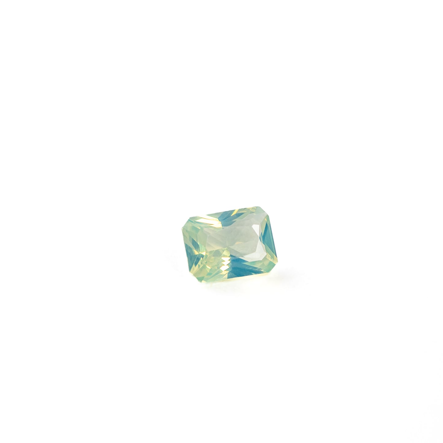 Nanosital #A-9825 Apple Green Opal Octagon 12*10 mm, 8*6 mm