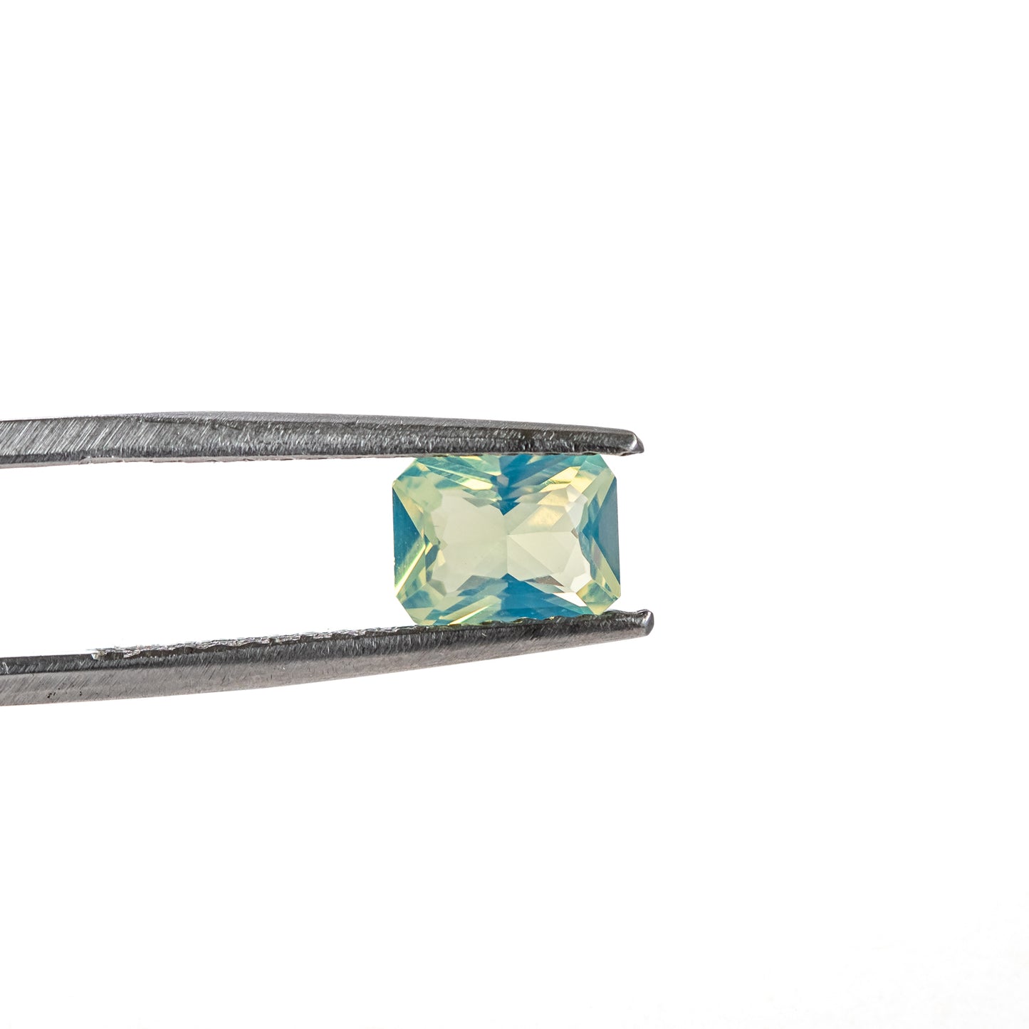 Nanosital #A-9825 Apple Green Opal Octagon 12*10 mm, 8*6 mm