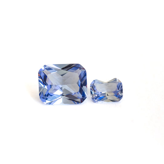 Nanosital #A-4056 Ice Blue Octagon 12*10 mm, 8*6 mm