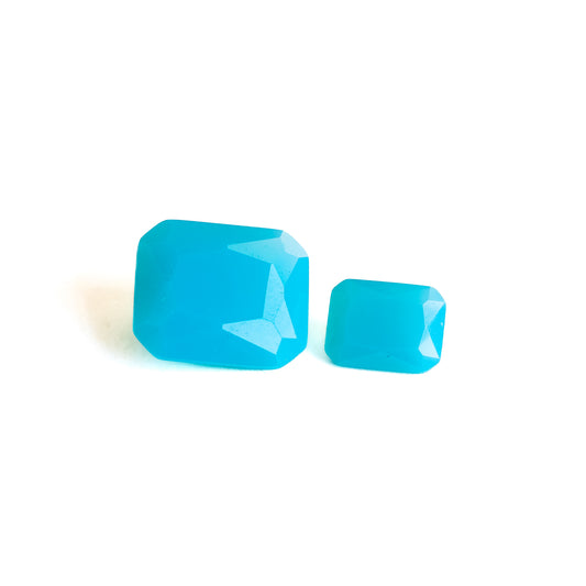 Nanosital #E-253 Blue Lagoon Octagon 12*10 mm, 8*6 mm