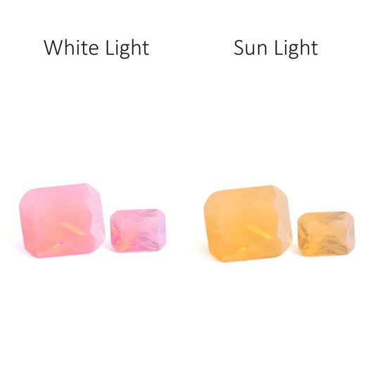 Nanosital #E-190 Color Change Sunrise Octagon 12*10 mm, 8*6 mm