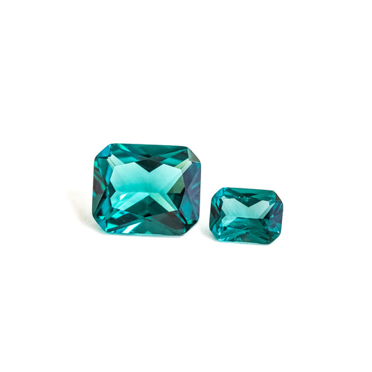 Nanosital #A-75 Tourmaline Paraiba Octagon 12*10 mm, 8*6 mm