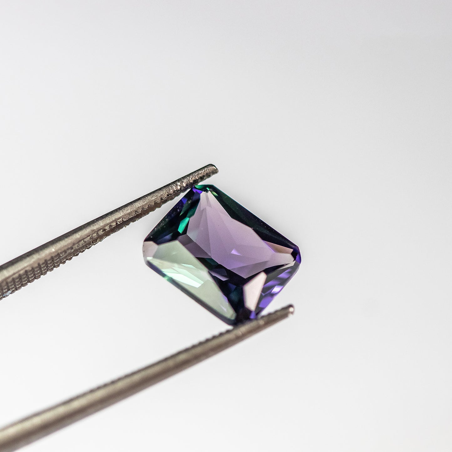 Nanosital #E-156 Alexandrite Color change Octagon 10*8 mm, 8*6 mm