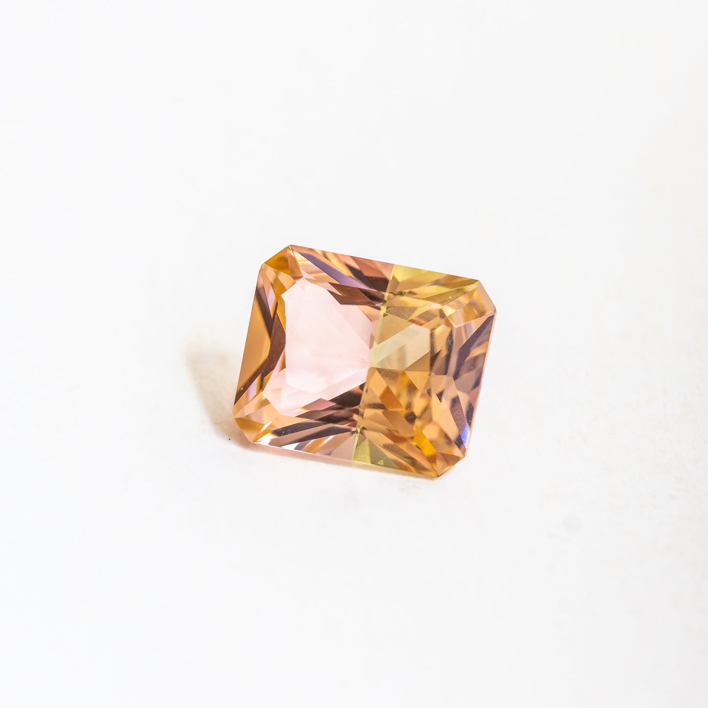 Nanosital Bi-color Champagne-Yellow #777+E-399 Octagon 12*10 mm, 8*6 mm