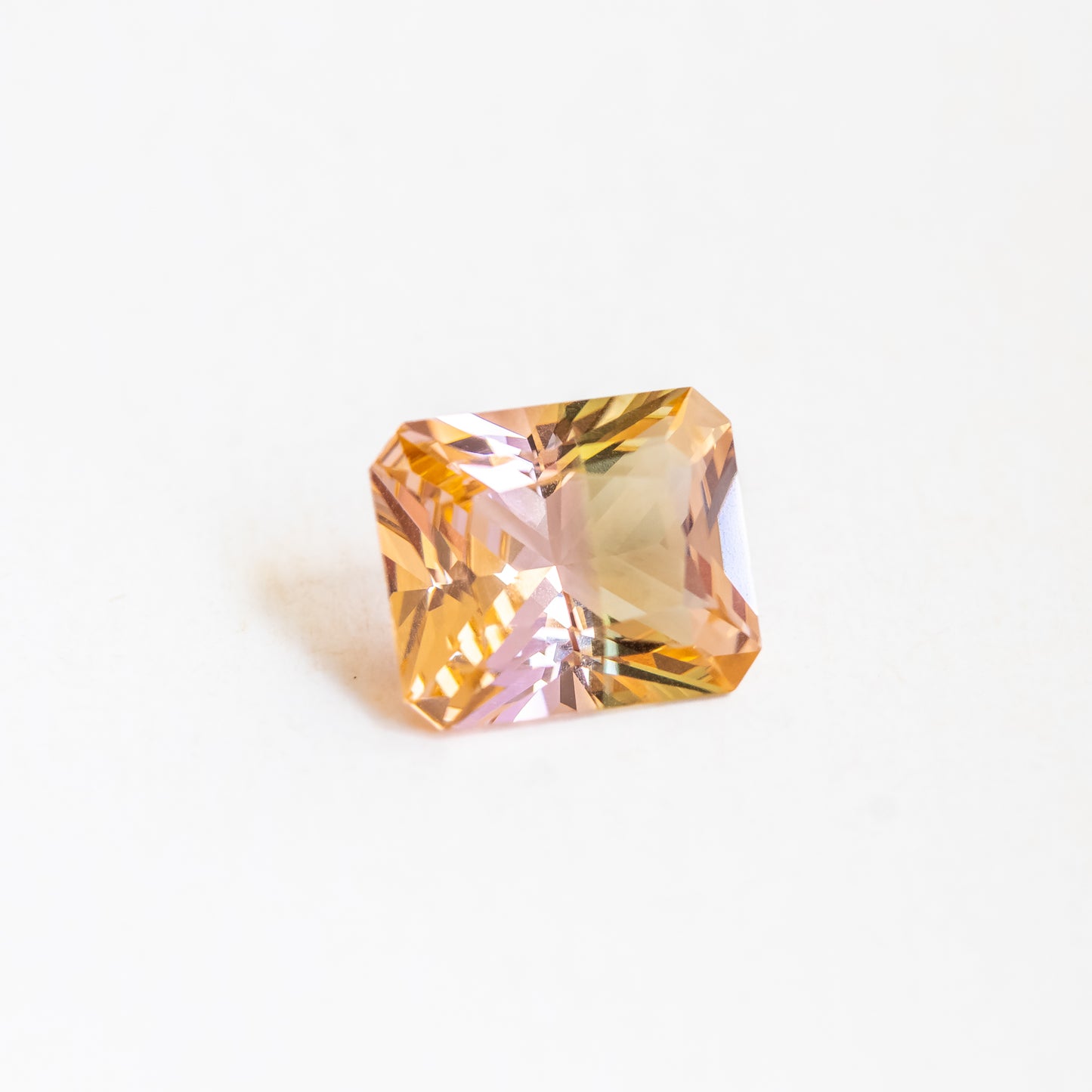 Nanosital Bi-color Champagne-Yellow #777+E-399 Octagon 12*10 mm, 8*6 mm