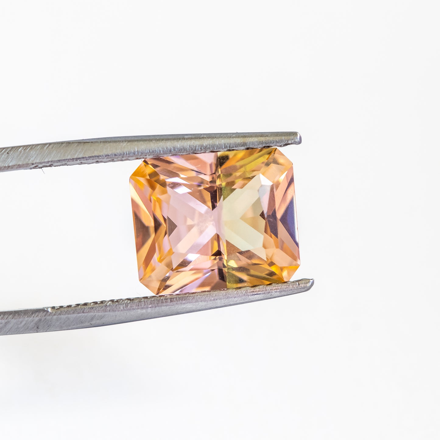 Nanosital Bi-color Champagne-Yellow #777+E-399 Octagon 12*10 mm, 8*6 mm