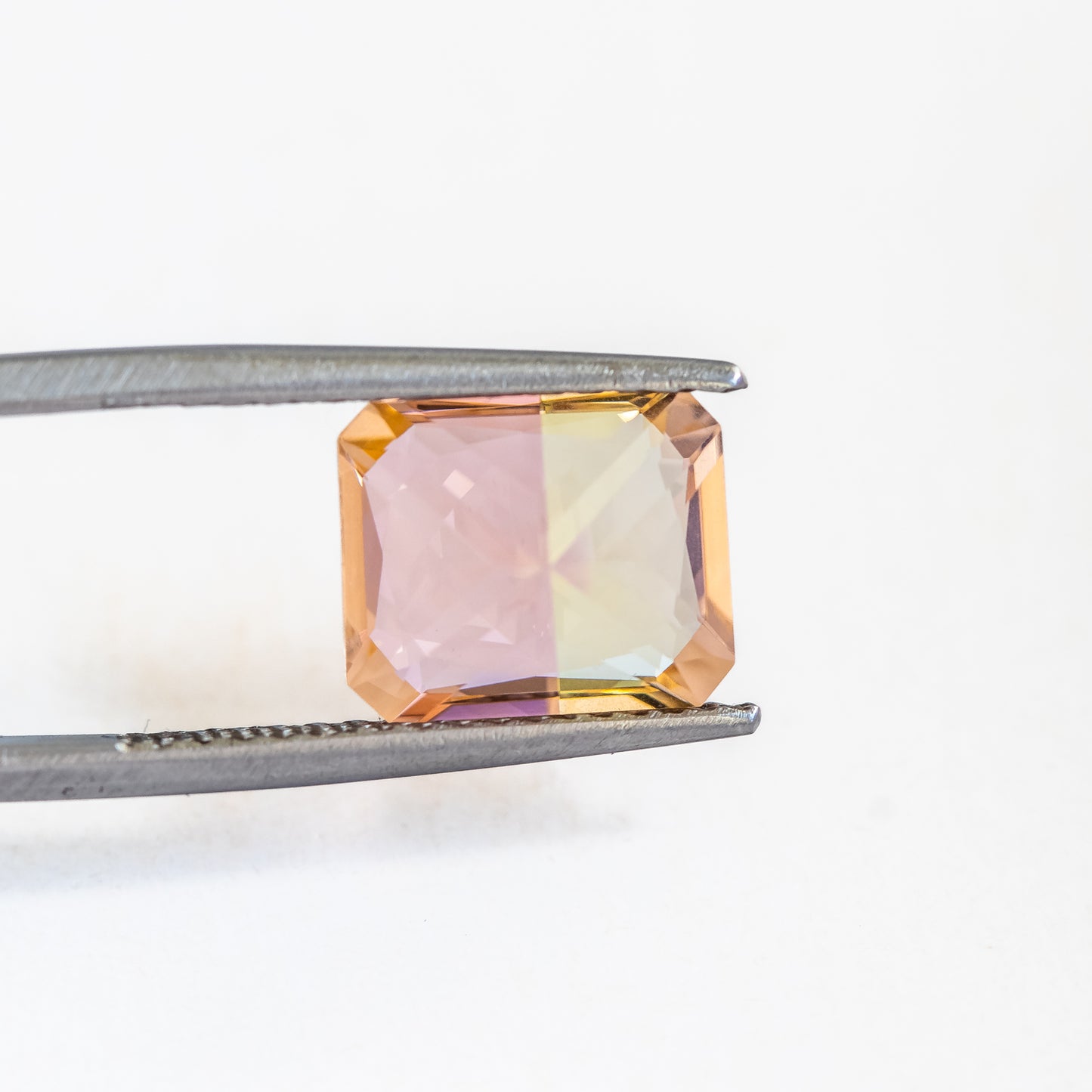 Nanosital Bi-color Champagne-Yellow #777+E-399 Octagon 12*10 mm, 8*6 mm