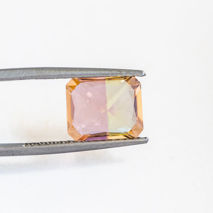 Nanosital Bi-color Champagne-Yellow #777+E-399 Octagon 12*10 mm, 8*6 mm
