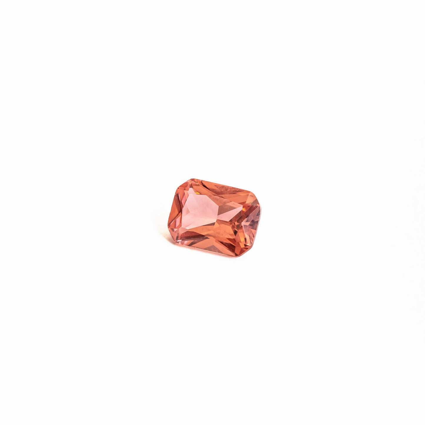 Nanosital #E-96 Padparadscha Octagon 12*10 mm, 8*6 mm