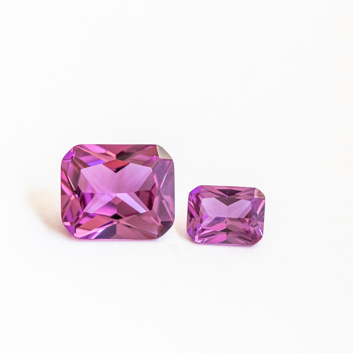 Nanosital #A-2449 Rhodolite Octagon 12*10 mm, 8*6 mm