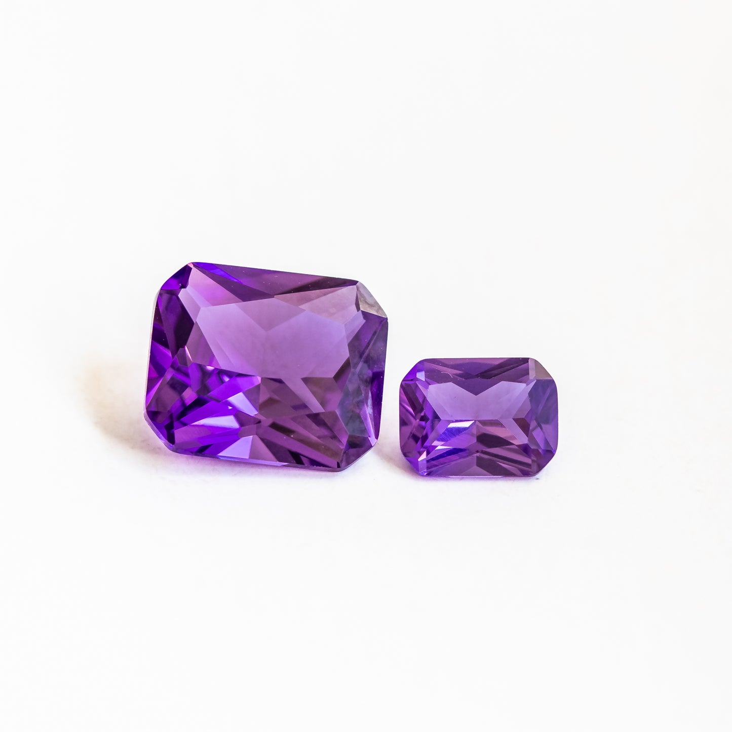 Nanosital #A-2299 Amethyst Medium Octagon 12*10 mm, 8*6 mm