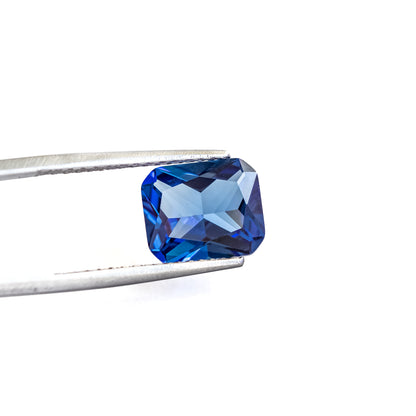 Nanosital #A-472 Sapphire Blue Light Octagon 12*10 mm, 8*6 mm