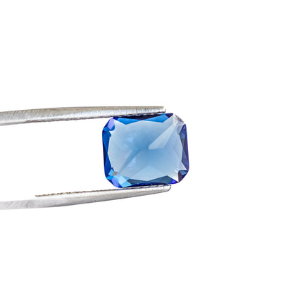Nanosital #A-472 Sapphire Blue Light Octagon 12*10 mm, 8*6 mm