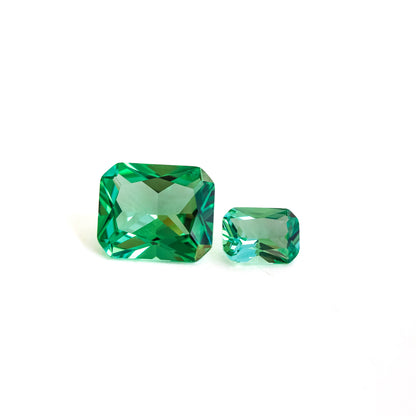Nanosital #A-785 Emerald Super Light  Octagon 12*10 mm, 8*6 mm