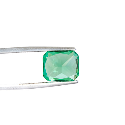 Nanosital #A-785 Emerald Super Light  Octagon 12*10 mm, 8*6 mm