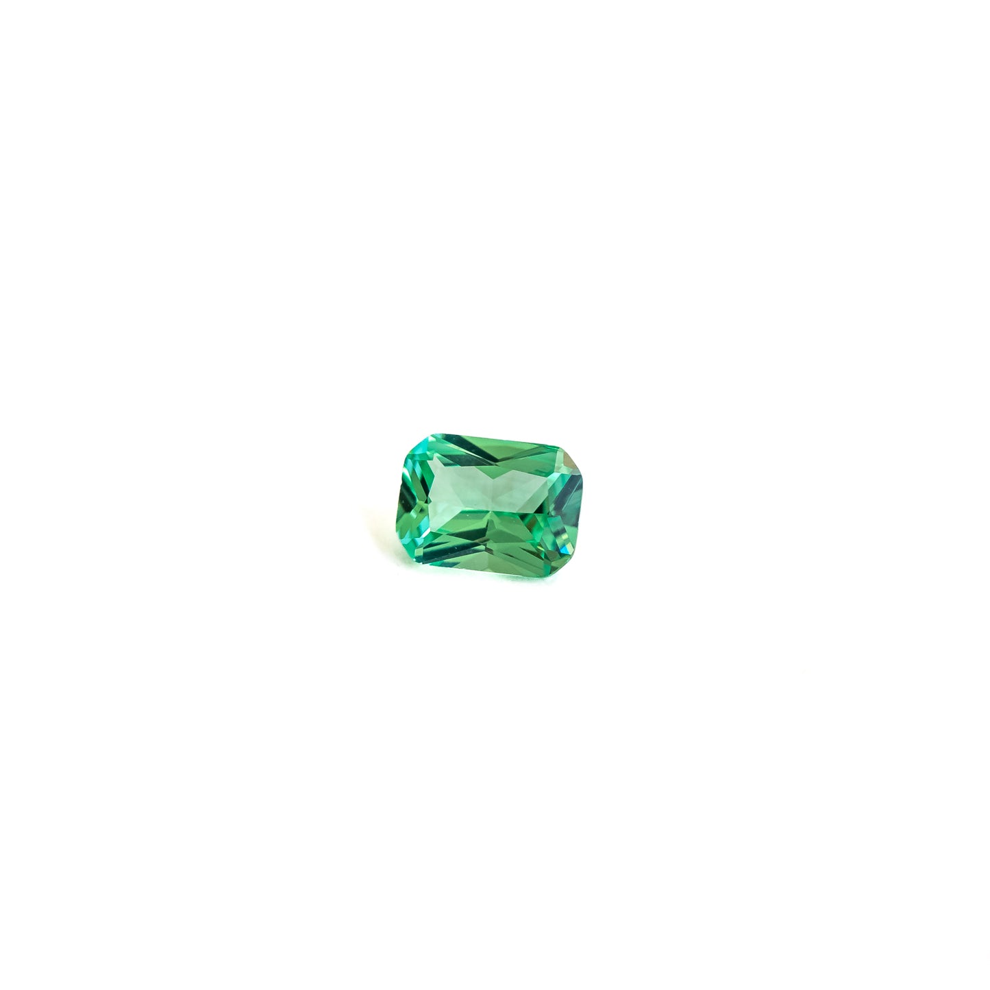 Nanosital #A-785 Emerald Super Light  Octagon 12*10 mm, 8*6 mm