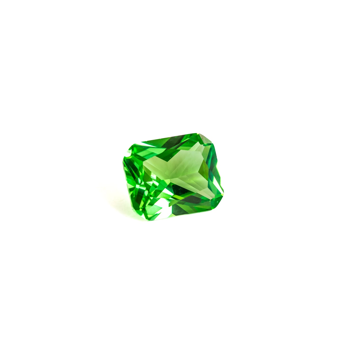 Nanosital #A-3855 Tsavorite Octagon 12*10 mm, 8*6 mm