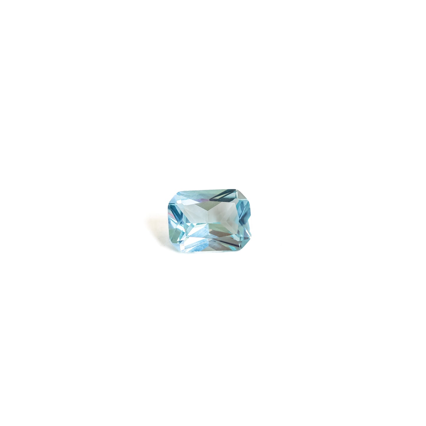 Nanosital #A-150 Aquamarine Octagon 12*10 mm, 8*6 mm