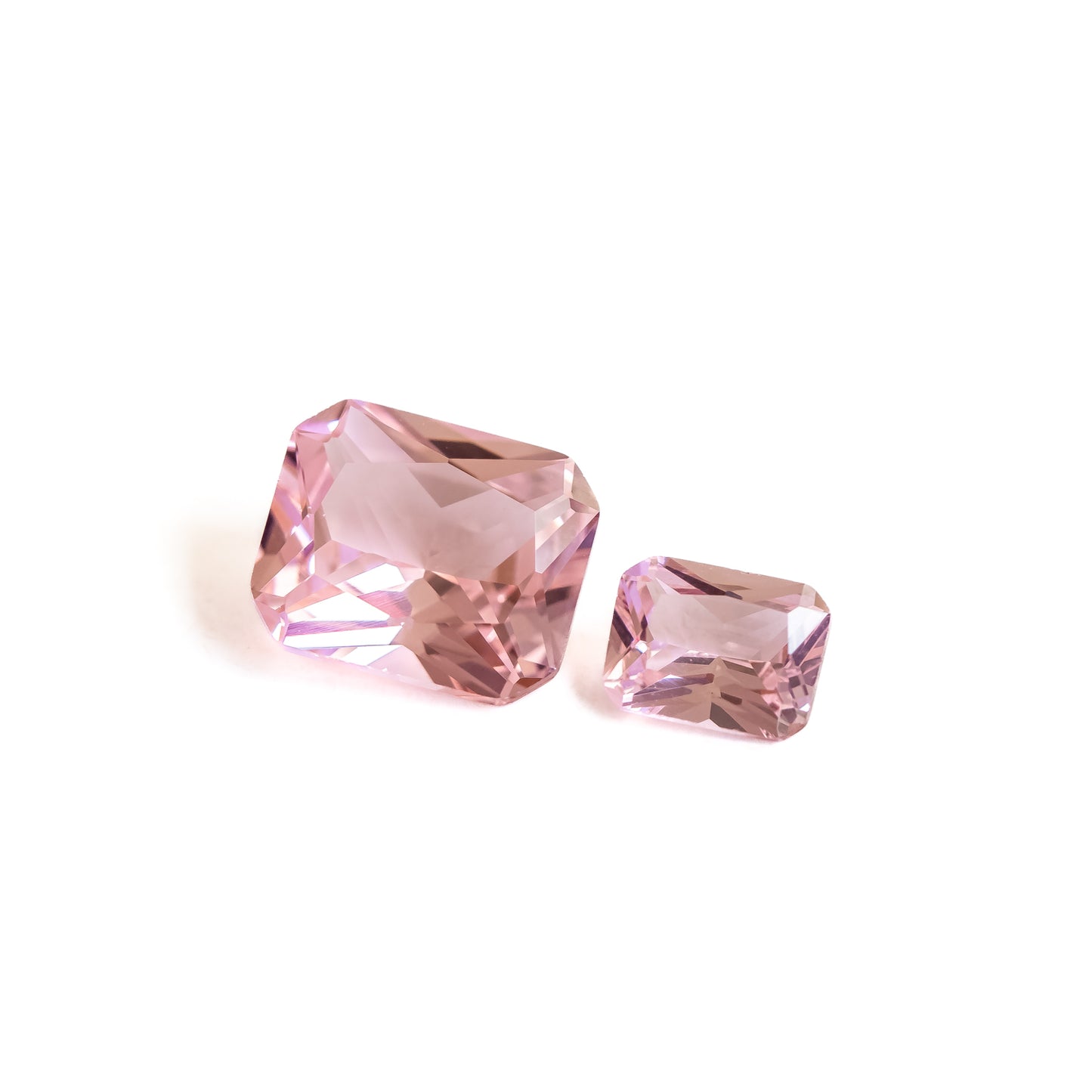 Nanosital #28 Morganite Pink Light Octagon 12*10 mm, 8*6 mm