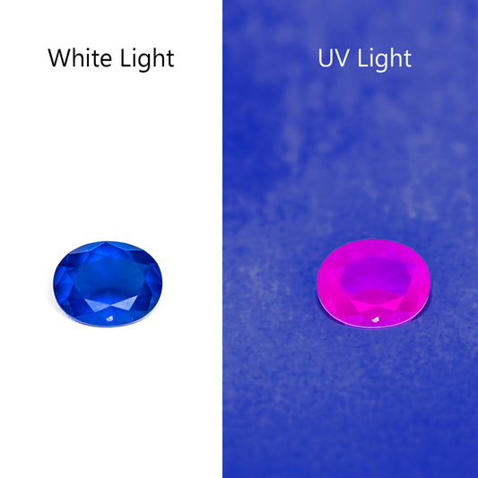 Nanosital #E-459 UV Dark blue Oval 10*8 mm