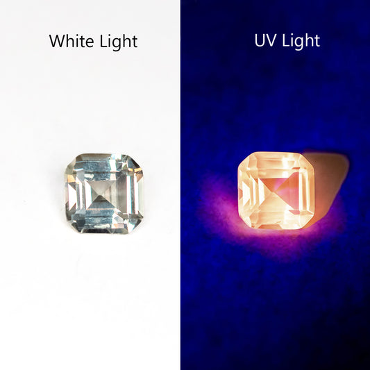 Nanosital #E-377 UV Very Light Yellow Octagon 8*8 mm