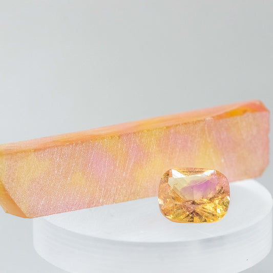 Nanosital #E-399+ A-8483 Yellow-Pink Mélange rough