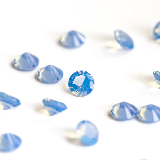 Nanosital #003/2 Chalcedony Blue  Round 6 mm