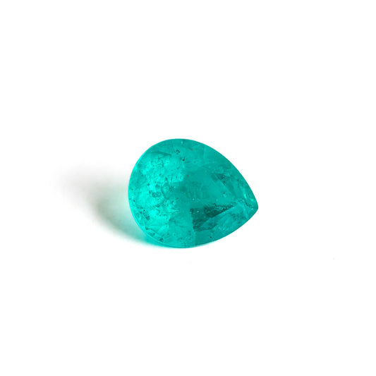 Nanosital #ZP-8 Paraiba with inclusions Pear 17*14 mm