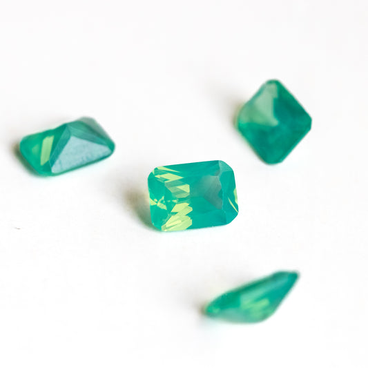Nanosital #004 Opal Green Octagon  8*6 mm