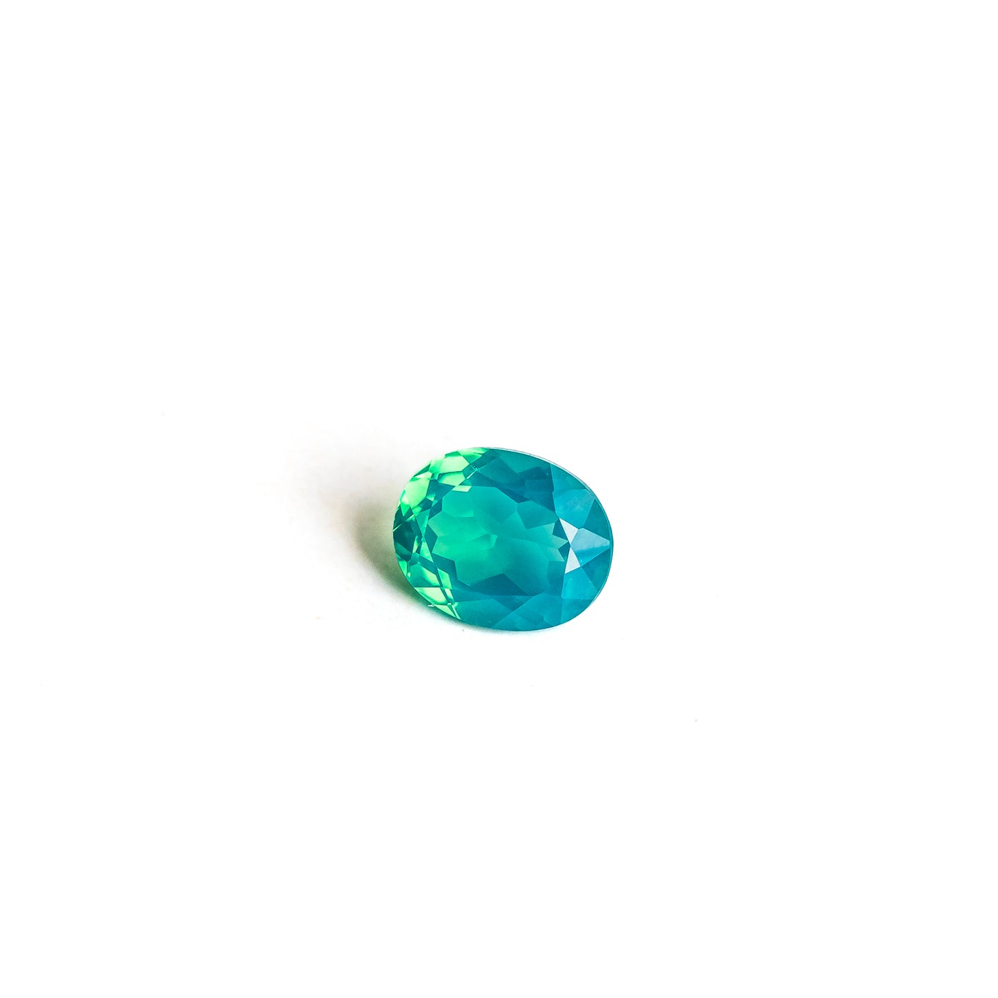 Nanosital #C-204/2 Green Opal Oval 14*12 mm, 12*10 mm,  10*8 mm, 8*6 mm
