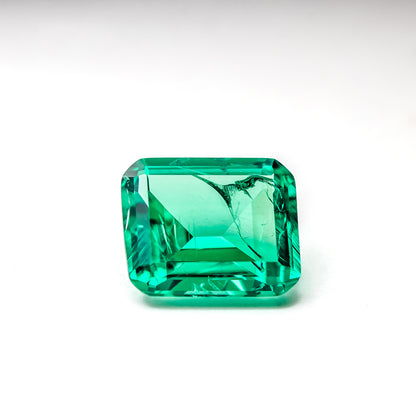 Nanosital #Z 0/4  Emerald with inclusions Octagon 16*12 mm, 12*10 mm