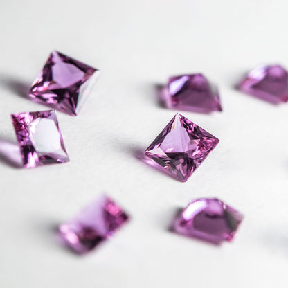 Nanosital #A-2462 Rhodolite Square 7*7 mm