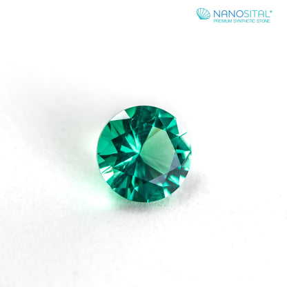 Nanosital #0/4  Emerald Light Round 8 mm