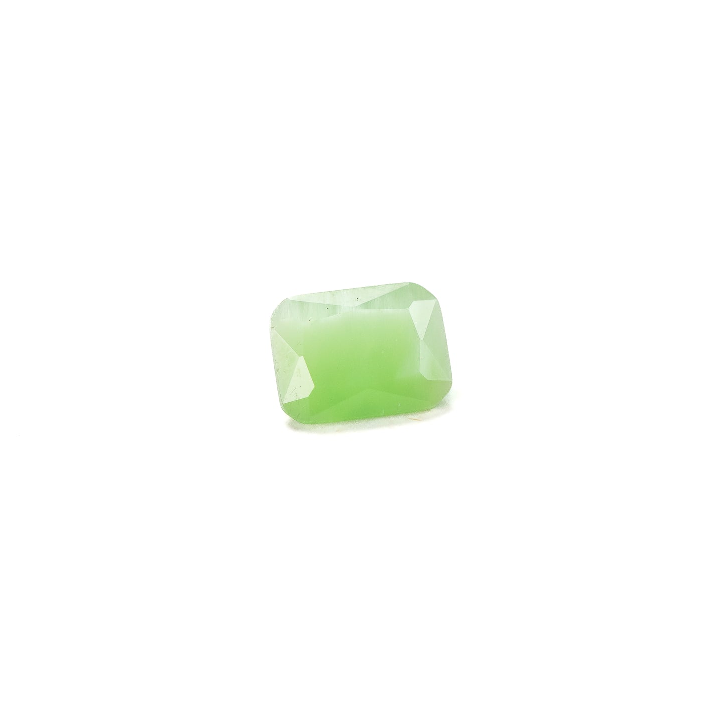Nanosital #A-2623 Cat's eye Light Green  Octagon 12*10 mm , 8*6 mm