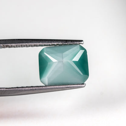 Nanosital #A-8617 Cat's eye Green Octagon 12*10 mm