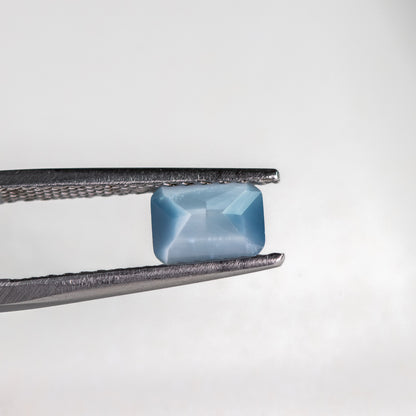 Nanosital #A-8616 Cat's eye  London Blue Octagon 8*6 mm
