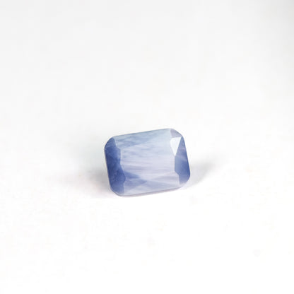 Nanosital #A-8618 Cat's eye Sapphire Blue Octagon 8*6 mm