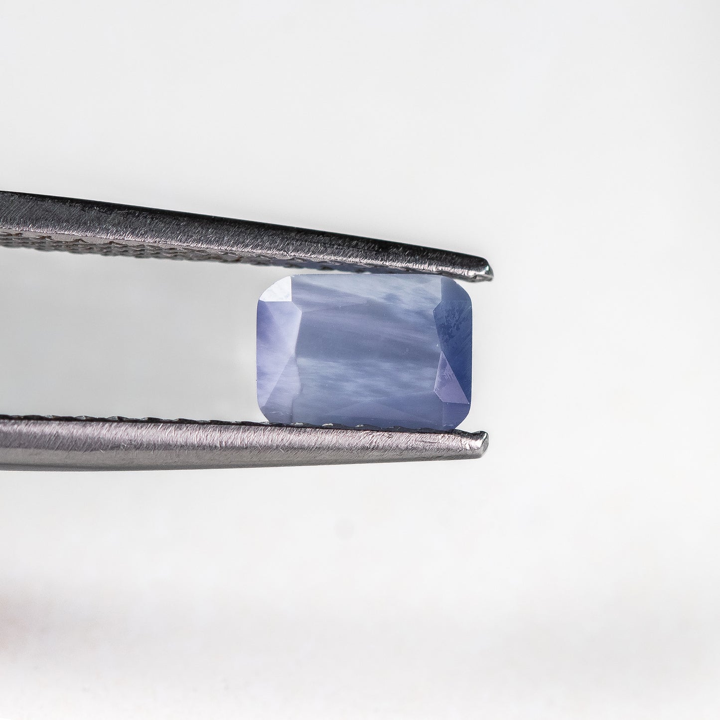 Nanosital #A-8618 Cat's eye Sapphire Blue Octagon 8*6 mm