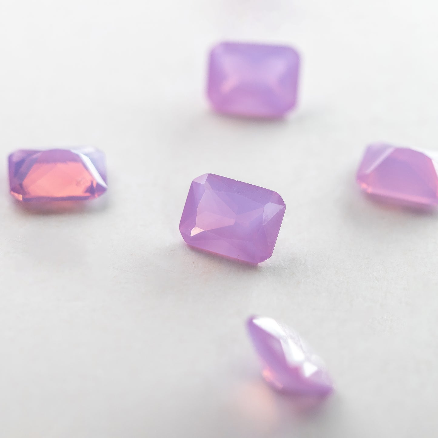 Nanosital #E-181/2 Jade Orchid Cherry Octagon 8*6 mm