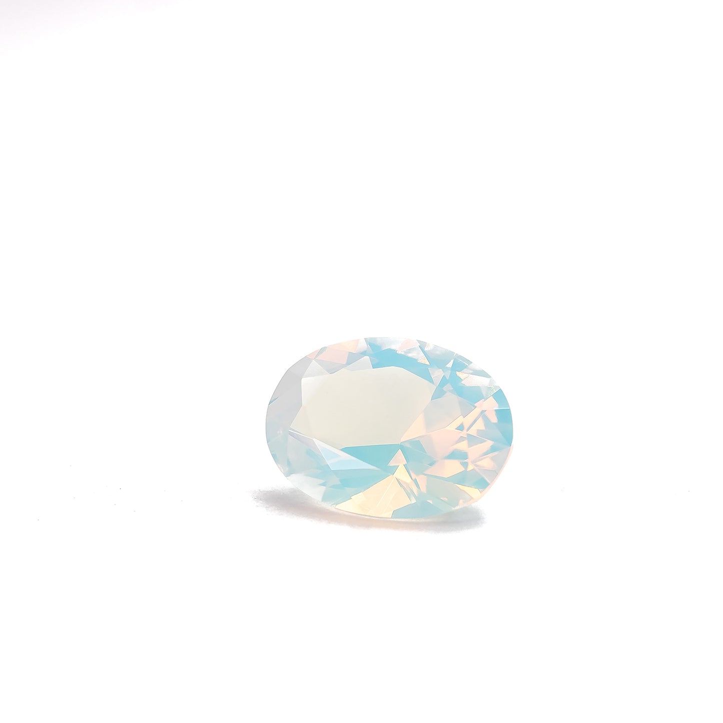 Nanosital #001 White Opal Oval 20*15 mm, 14*12 mm
