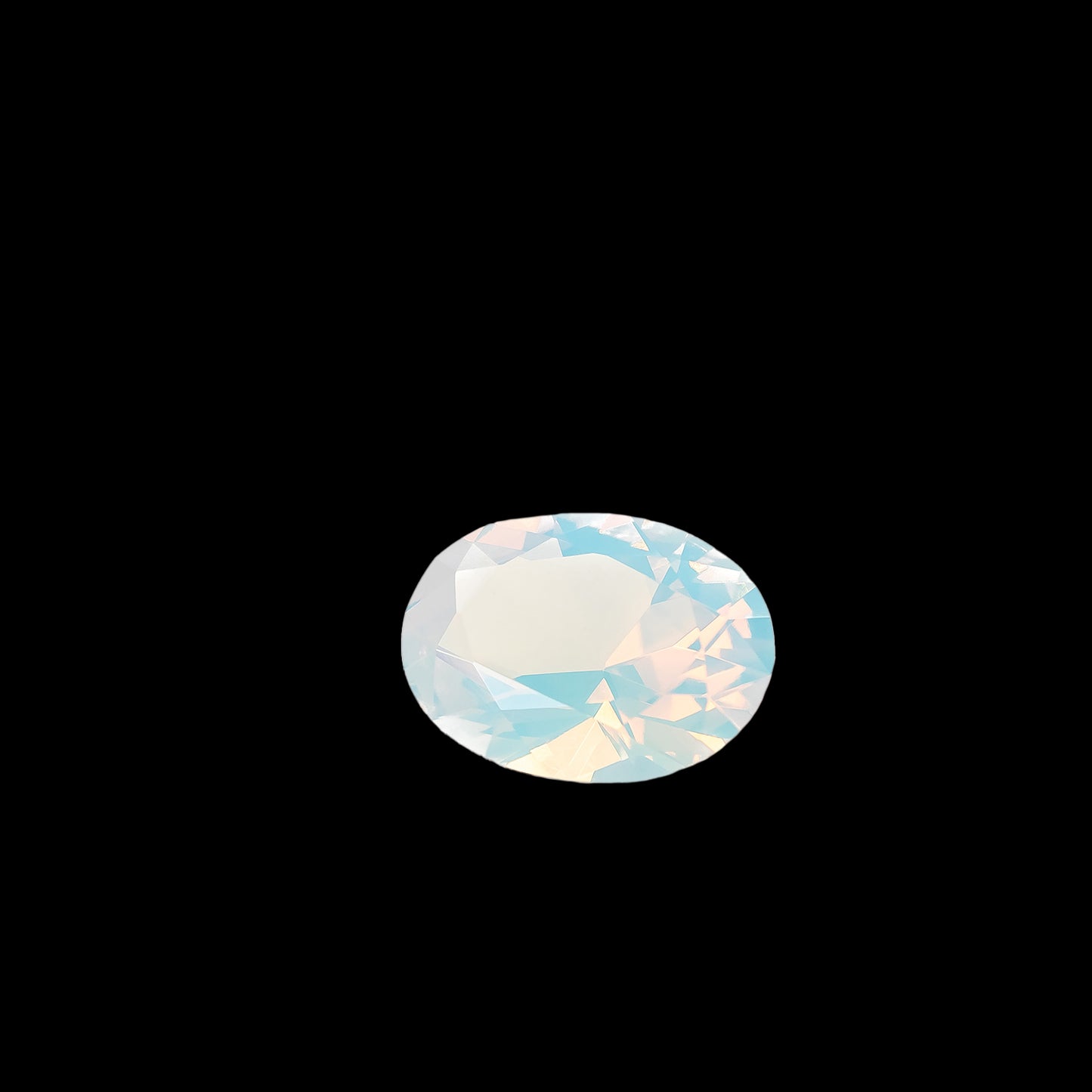 Nanosital #001 White Opal Oval 20*15 mm, 14*12 mm
