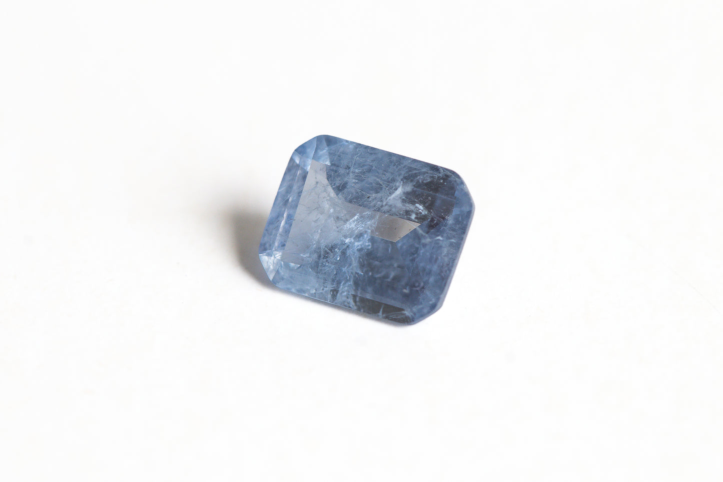 Nanosital #Z-4056 Light Blue Sapphire with inclusions Octagon 10*8 mm