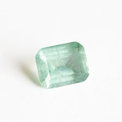 Nanosital #Z-6930 Light Green Beryl with inclusions Octagon 10*8 mm
