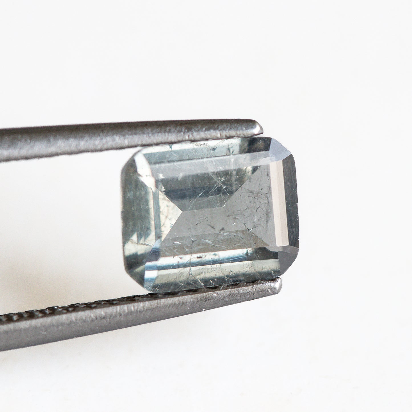 Nanosital #Z-4078 Light Grey with inclusions Octagon 10*8 mm